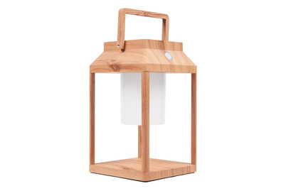 Image of Mood Tragbare Aussen Solarlampe Holz bei JUMBO