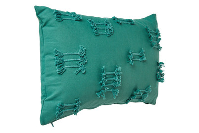 Image of Kissen Uneven Ruffle Tiffany Blau 30X50C bei JUMBO