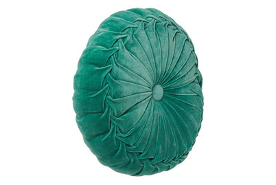 Image of Kissen Kanan Velvet Tiffany Blau Rund 40 bei JUMBO