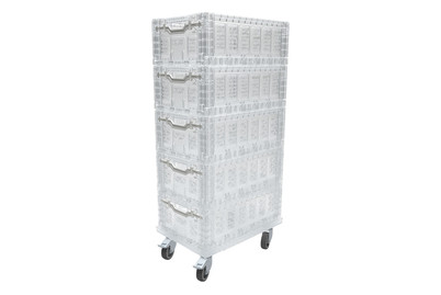 Image of Klappboxen-Set mit Rollen Transparent bei JUMBO