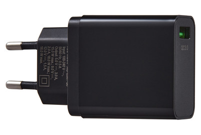 Image of USB Schnellladegerät Qc3.0 schwarz bei JUMBO