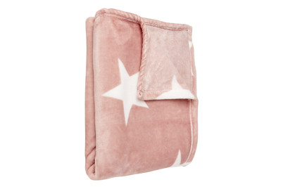 Image of Decke Stern Pink 130X170Cm bei JUMBO