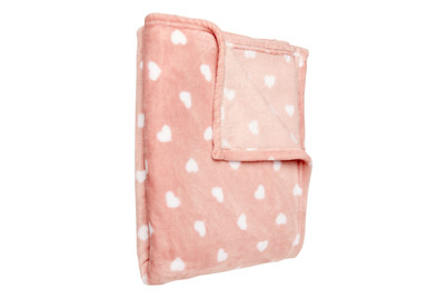 Image of Decke Herz Beige 130X170Cm bei JUMBO