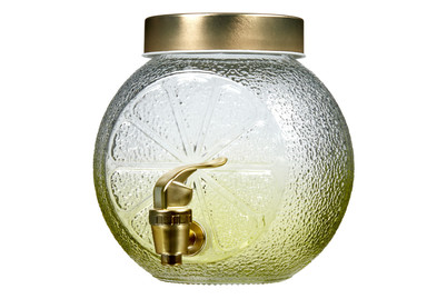 Image of Zapfhahn Kugel Lemon Klein Glas 16Cm bei JUMBO