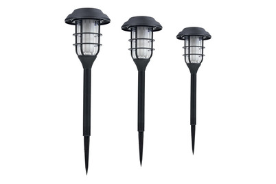Image of 3er-Set LED-Outdoor-Erdspieß bei JUMBO