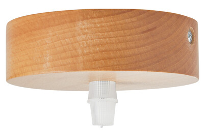 Image of Deckenbaldachin Fuer 1 Kabel Holz-Natur bei JUMBO