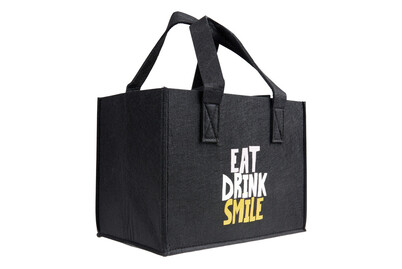 Image of Tasche Filz Schwarz Beer 14.5Cm 4Ass. bei JUMBO