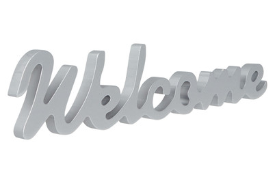 Image of Schriftzug Magnetisch Welcome Silber bei JUMBO