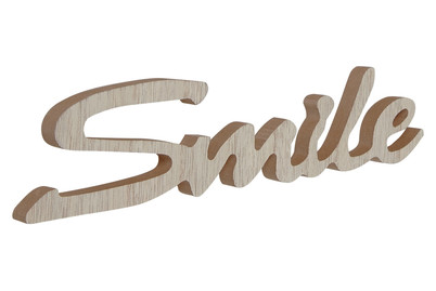 Image of Schriftzug Magnetisch Smile Holz
