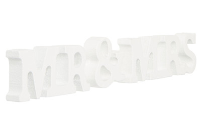 Image of Schriftzug Magnetisch MR & MRS Weiss bei JUMBO