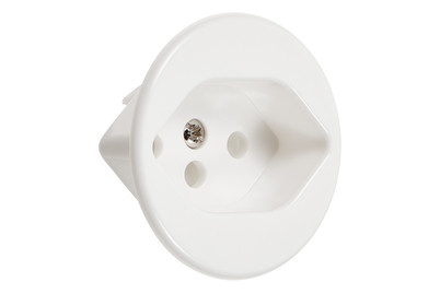 Image of Max Hauri AG Basico Frontscheibe für Steckdose weiss bei JUMBO