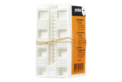 Image of Montagekeile mit Kerbe weiss 10mm bei JUMBO