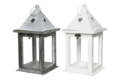 Image of Tannenholzlaterne 2FS 11X11X23Cm bei JUMBO