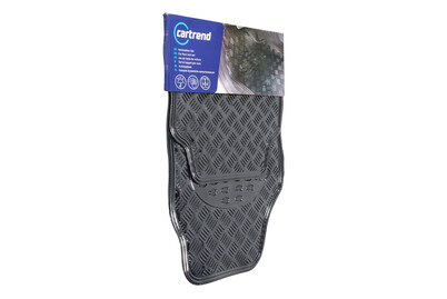 Image of Cartrend Automatten-Set Carbon Riffelblech Optik bei JUMBO