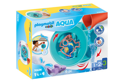 Image of Playmobil 123 Wasserwirbelrad mit Babyhai, 70636