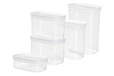 Image of Emsa Optima Vorratsdosen Set weiss 5St bei JUMBO