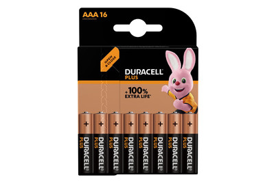 Image of Duracell Batterien Plus Aaa/Lr03 16 Stück bei JUMBO