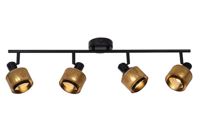 Image of Rafa Decken.4Fl.e14 Schwarz Gold Excl. bei JUMBO