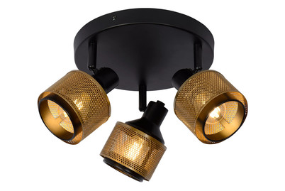 Image of Rafa Decken.3Fl.e14 Schwarz Gold Excl. bei JUMBO