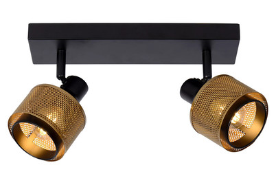 Image of Rafa Wandsp.2Fl.e14 Schwarz Gold Excl. bei JUMBO