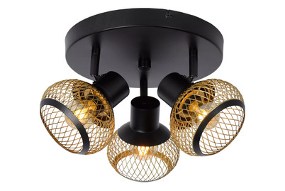 Image of Lucas Decken.3Fl.e14 Schwarz Gold Excl. bei JUMBO