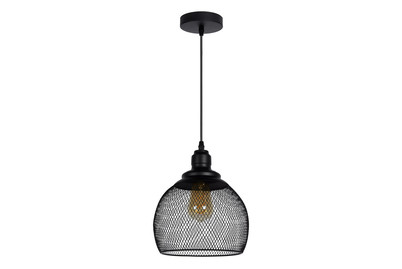 Image of Mesh Pendel 22cm schwarz E27 Excl bei JUMBO