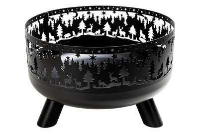 Image of Nouvel Feuerschale Forest Ø 60 cm Schwarz bei JUMBO