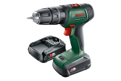 Image of Bosch Akku-Zweigang-Schlagbohrschrauber UniversalImpact 18V + 210-teiliges Zubehörset bei JUMBO