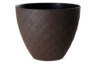 Image of Pflanztopf Alyssum braun 21.8X17Cm bei JUMBO