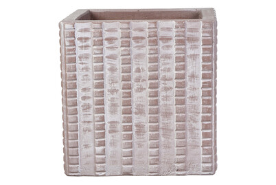 Image of Topf Cubus 45x45x45CM cappuccino taupe bei JUMBO