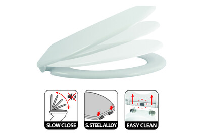Image of Duroplast WC-Sitz weiss easy clip