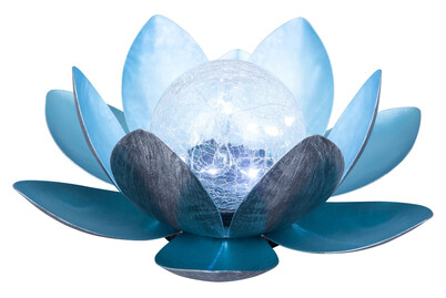 Image of Mood Sagunto SolarlotusKugel silber/blau bei JUMBO