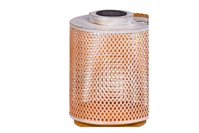 Image of Mood Zagora Solarlaterne Weiss/gold 30cm bei JUMBO