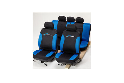 Image of Cartrend Sitzbezug Set Active schwarz / blau bei JUMBO