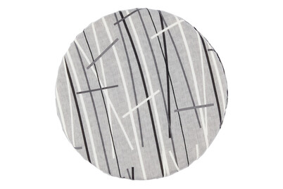 Image of Sitzkissen Bern rund grau - schwarz 40 cm bei JUMBO