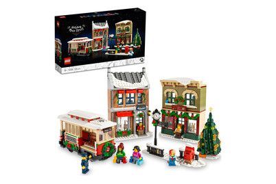 Image of Lego Icons Weihnachtlich geschmückte Hauptstrasse (10308, seltenes Set)