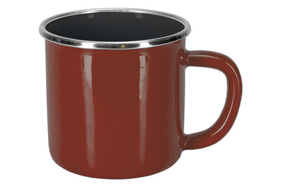 Image of Tee- und Kaffee - Mug Altrot, Emaille, 4 dl, Ø 9 cm