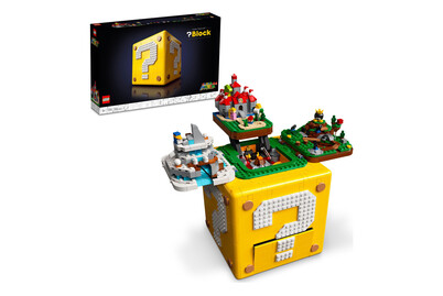 Image of Lego Super Mario 64 Fragezeichen-Block (71395, seltenes Set)