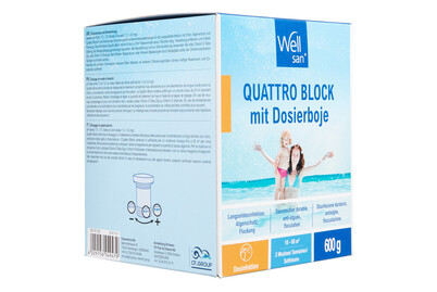 Image of Quattro Block im Dosierschwimmer Wellsan 600g