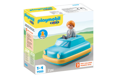 Image of Playmobil 71323 1.2.3: Push & Go Car