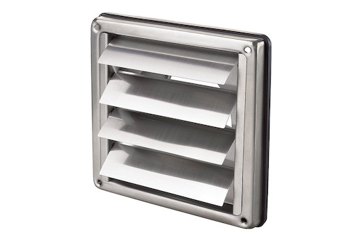 Griglia Di Ventilazione 100mm Bianca - Con Alette A Gravità E Rete Antizanzare, In Plastica ABS, Per Interni Ed Esterni - Foto 9