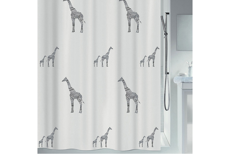 Spirella rideau de douche girafe 240 X 180 cm noir/blanc Acheter chez JUMBO rideau spirella