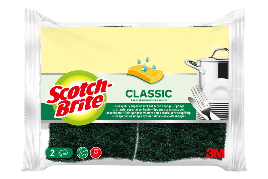 Scotch-Brite Ersatzschwämme Extra Stark Für Dishwand – 24 Stück, Entfernt Fett & Eingebranntes, Aus 100% Recyclingmaterial