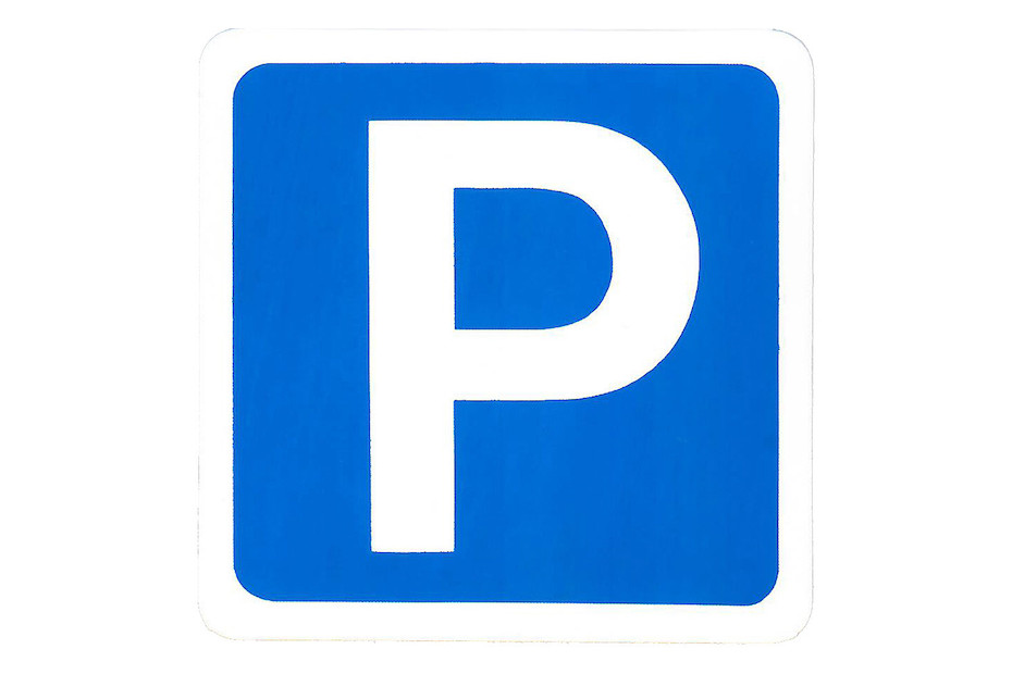 Nummernschild für Parkplatz, personalisierbar 