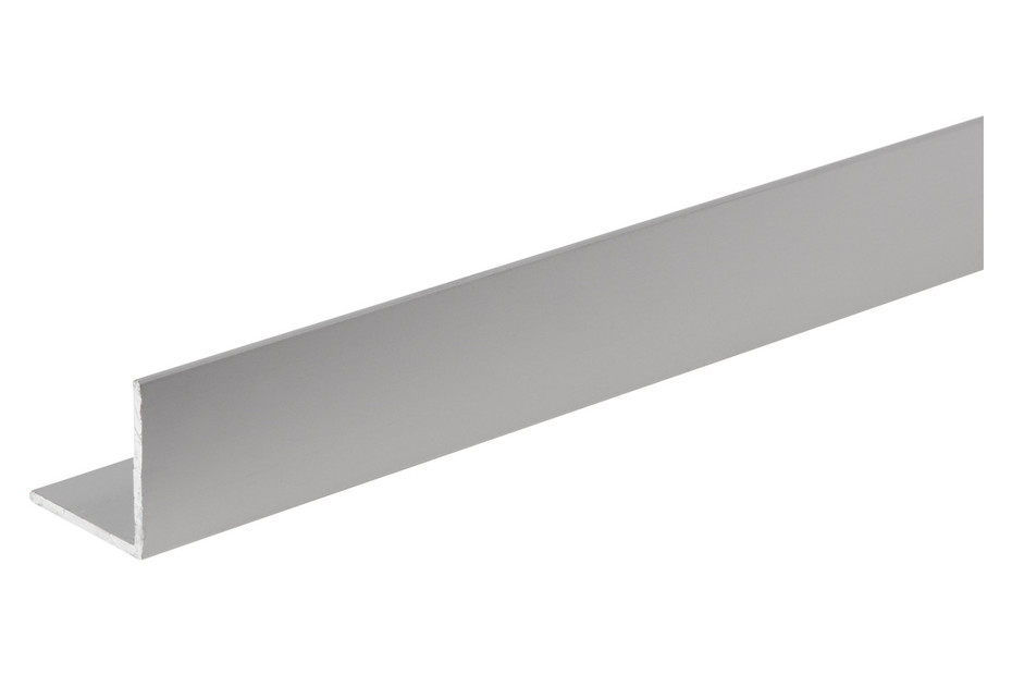 Profilé D'angle Aluminium Chromé Autocollant - 2000 X 20 X 10 Mm, épaisseur 1 Mm, Alberts - 7