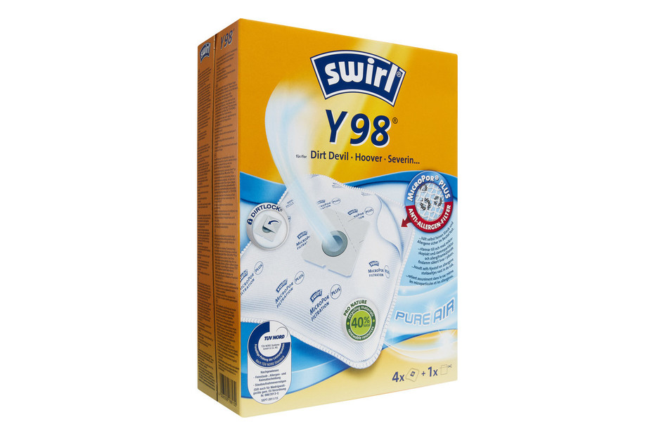 Swirl 2 Pakete Staubsaugerbeutel S71 / S 71 MicroPor Plus AirSpace für