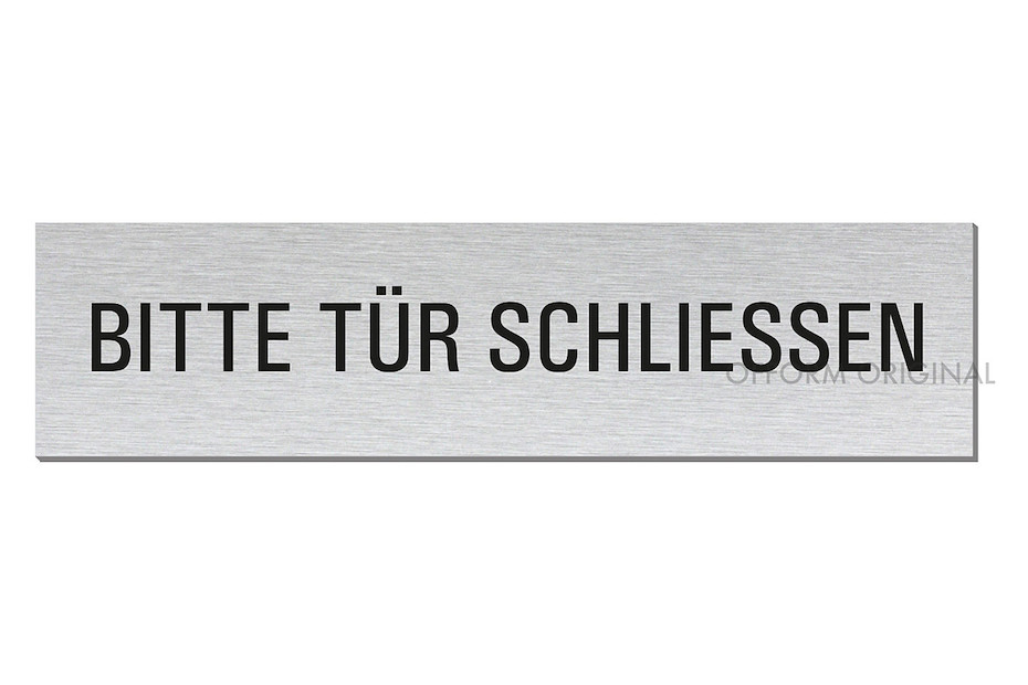 AluSchild Bitte Tür schliessen kaufen bei JUMBO