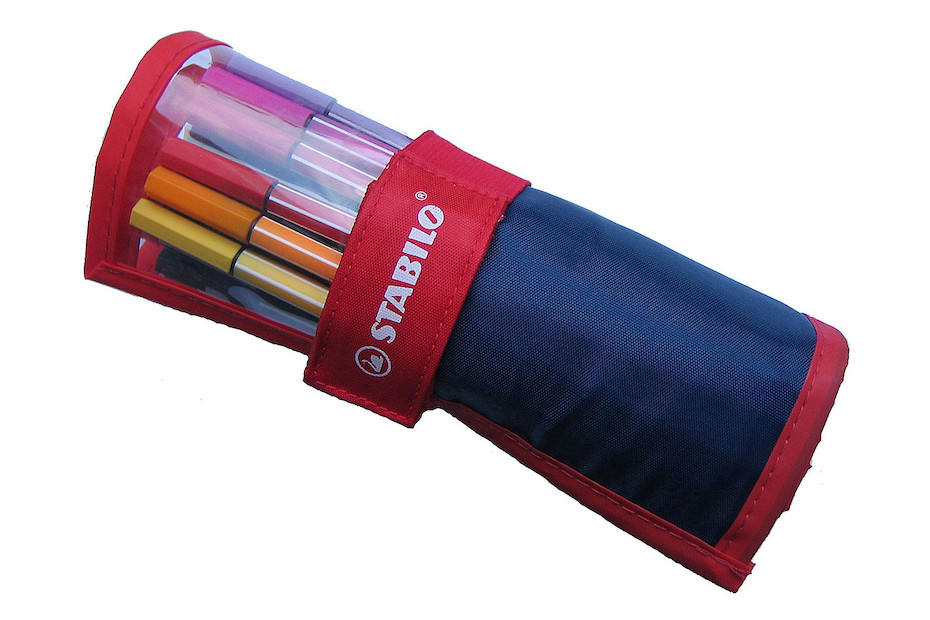 30 Feutres STABILO Pen 68 - Pointe Moyenne 1.0mm | Trousse Assortie Couleurs Vives