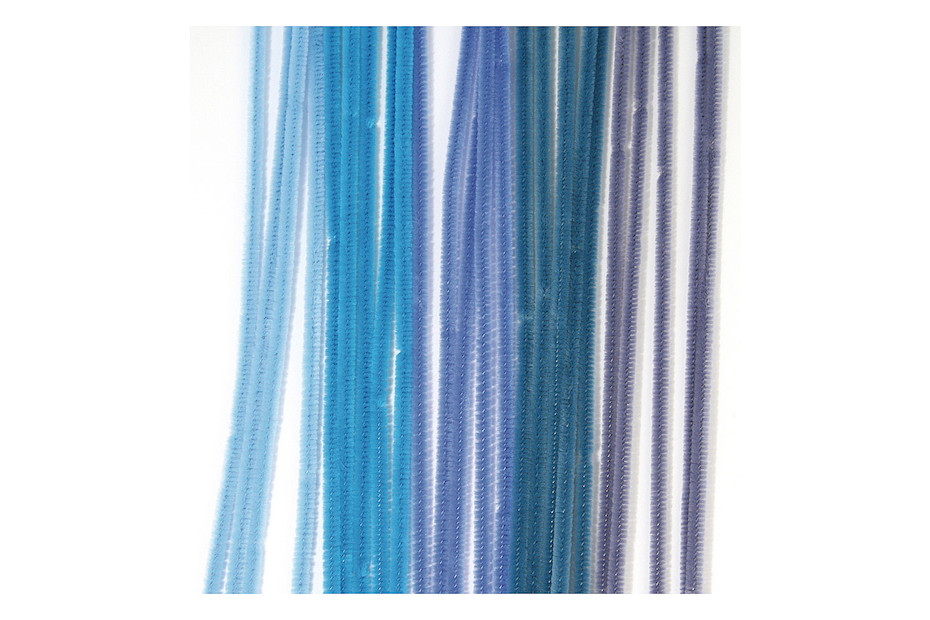 Lot De 25 Fils Chenille Noirs 6 Mm X 30 Cm - Pour Bricolage, Décorations, Arts Créatifs - 6