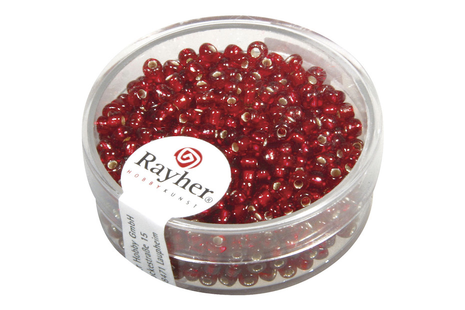 Rayher Rocailles In Vetro - Perline Grigio Argento Per Creare Gioielli Fai Da Te - Foto 8